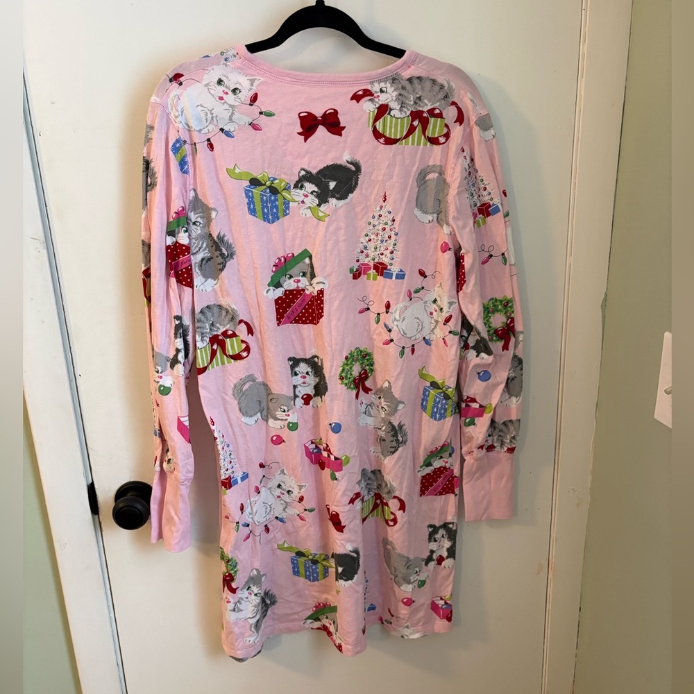 Nick & Nora Christmas Kittens Nightgown - Picture 3 of 3